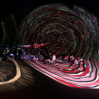 Nordparkfestival // Sommer 2021 // Nächtliches Lichtermeer mit Visuals von Tom Subvision