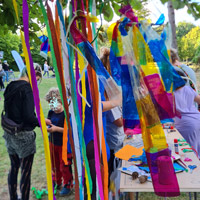 Sommer 2025 // Pop-Up Playground im Martin-Luther-King-Park // Upcycling und basteln